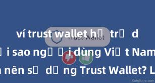 ví trust wallet hỗ trợ dapp không Tại sao người dùng Việt Nam nên sử dụng Trust Wallet? Lợi ích và rủi ro