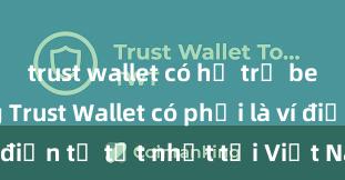 trust wallet có hỗ trợ bep20 không Trust Wallet có phải là ví điện tử tốt nhất tại Việt Nam không?